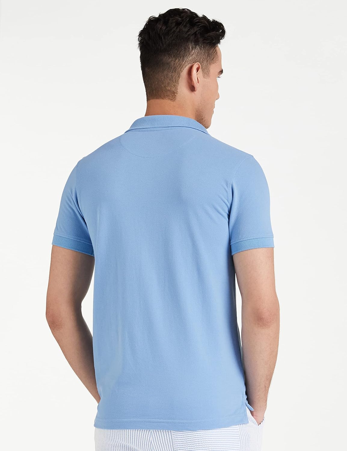 Knite Wolf Men’s Solid Skyblue Polo T-Shirt – Premium Casual Fit