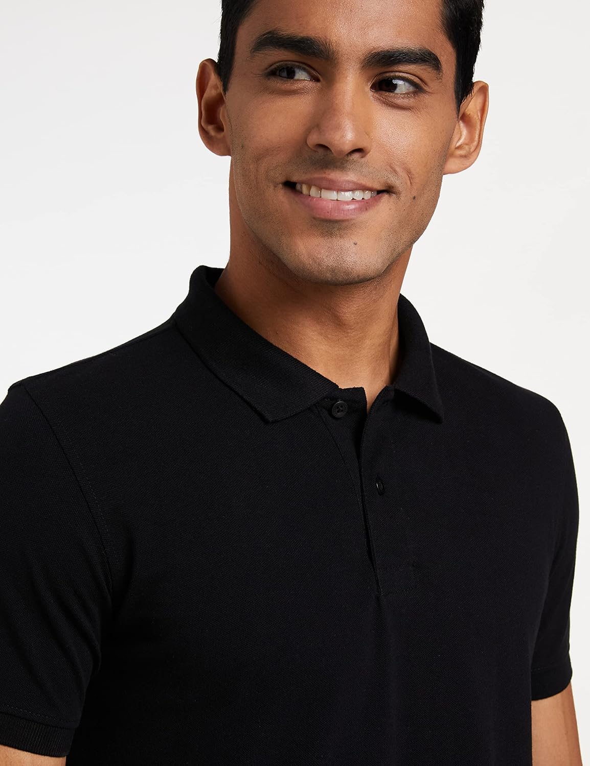 Knite Wolf Men’s Solid Black Polo T-Shirt – Premium Casual Fit