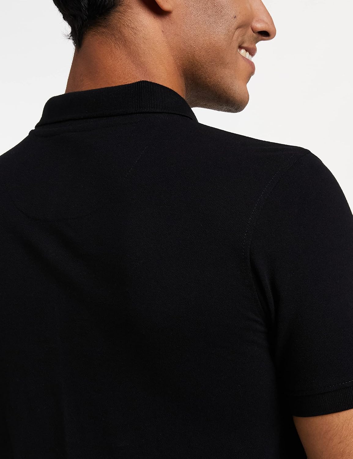 Knite Wolf Men’s Solid Black Polo T-Shirt – Premium Casual Fit