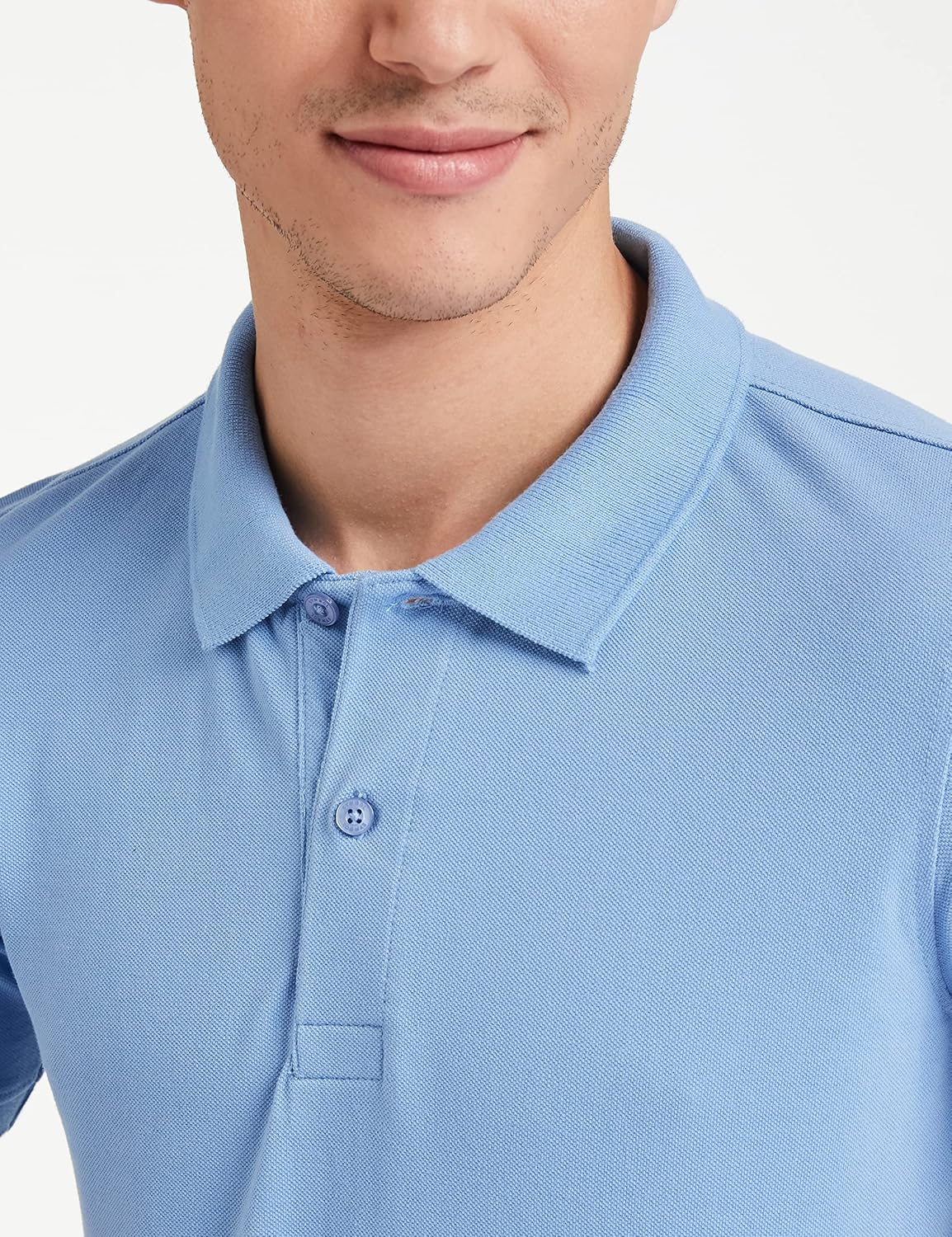 Knite Wolf Men’s Solid Skyblue Polo T-Shirt – Premium Casual Fit