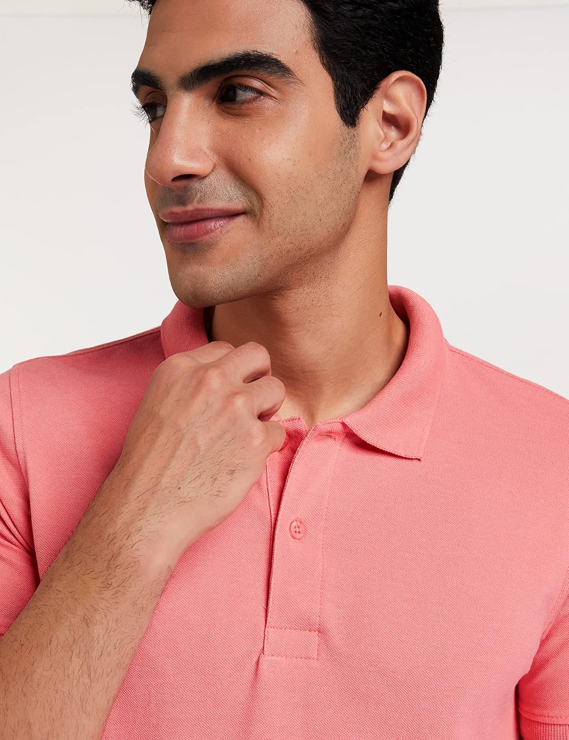 Knite Wolf Men’s Solid Pink Polo T-Shirt – Premium Casual Fit