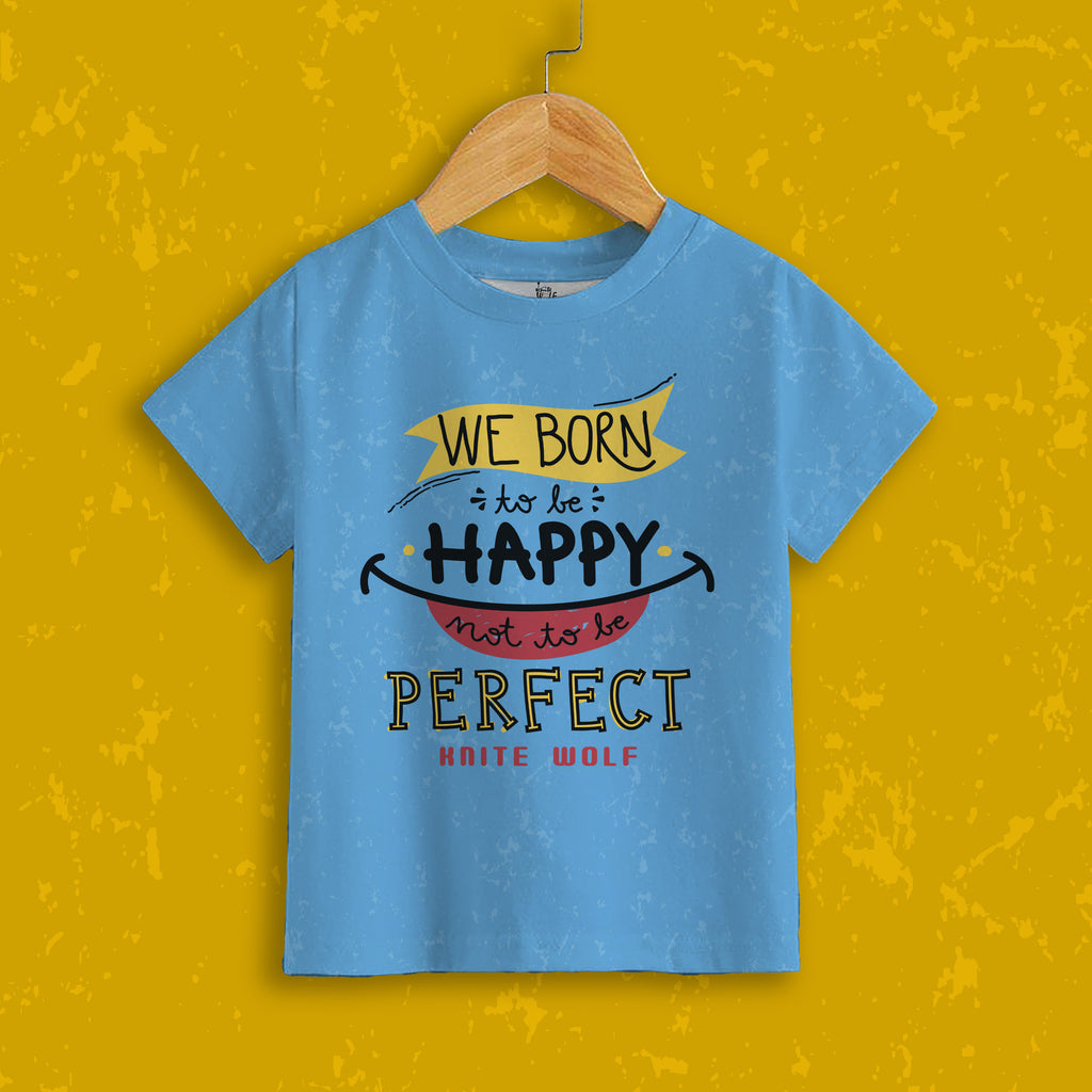 Kids' Printed T-Shirt – Born to happy Print
