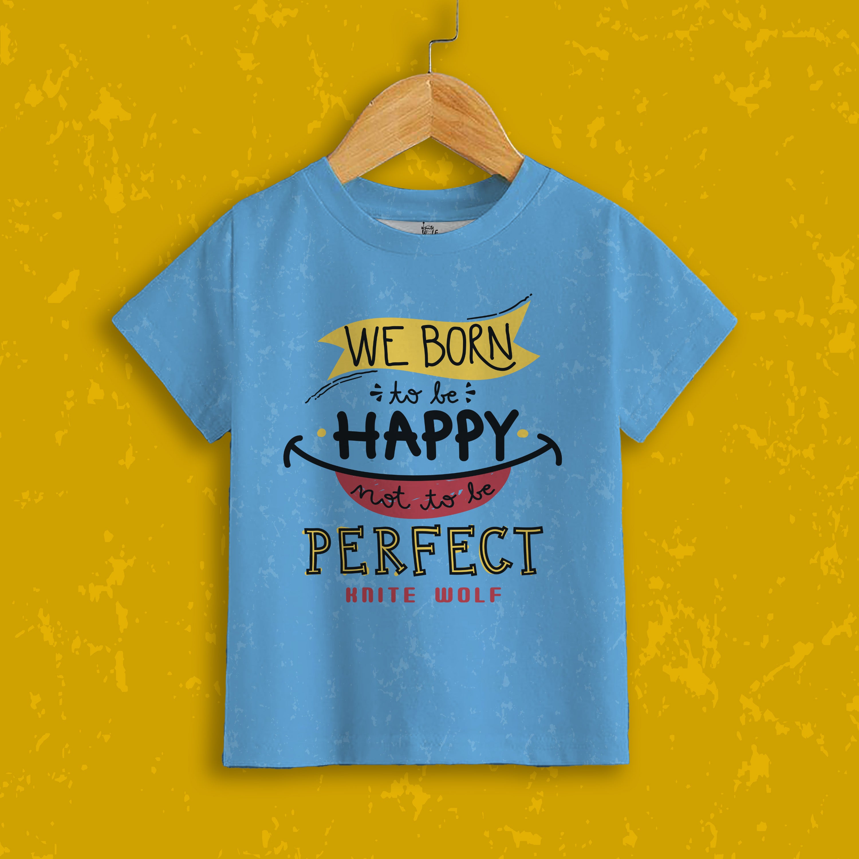 Kids' Printed T-Shirt – Born to happy Print