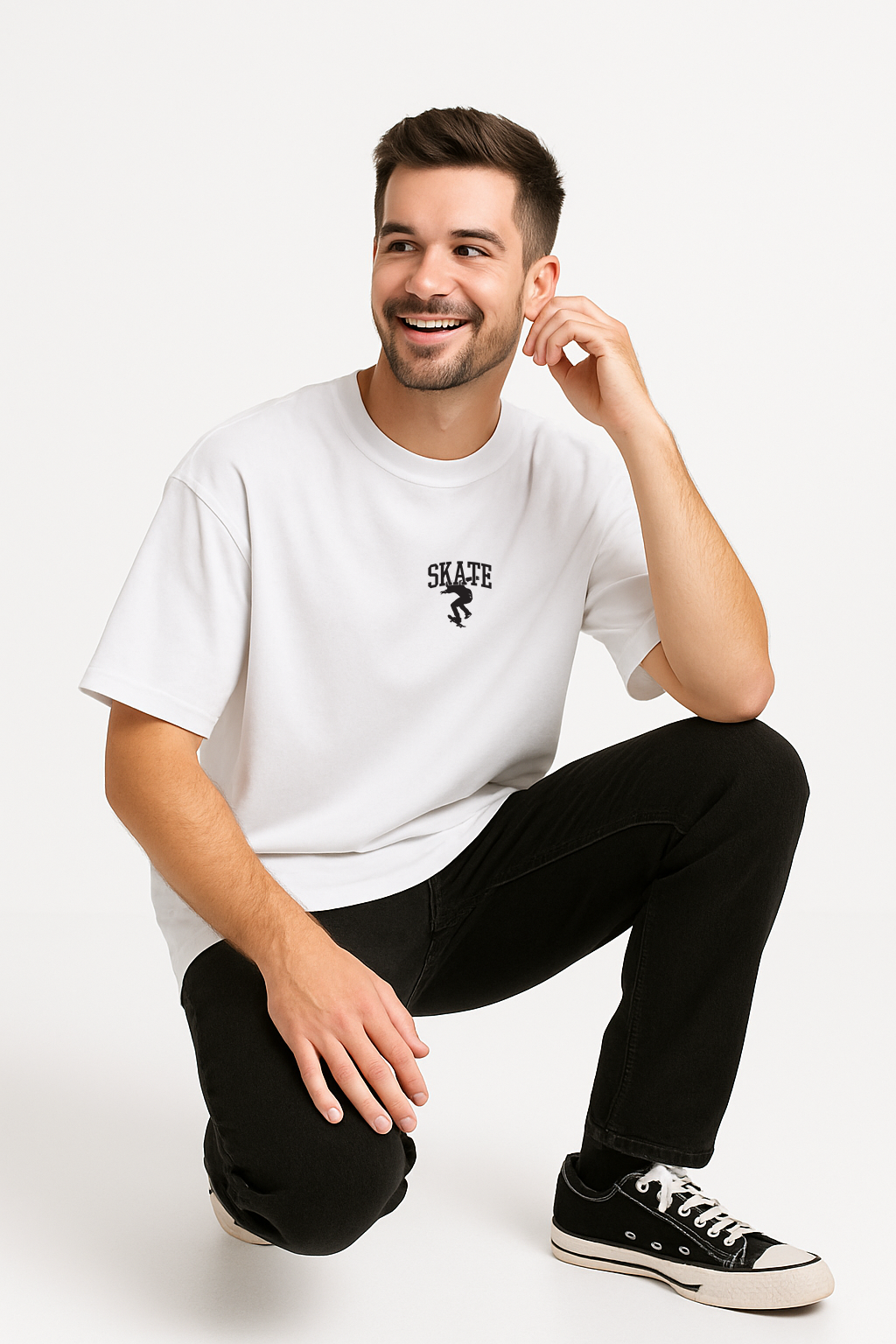 Skate Boarding Streetwear Tee | Knite Wolf