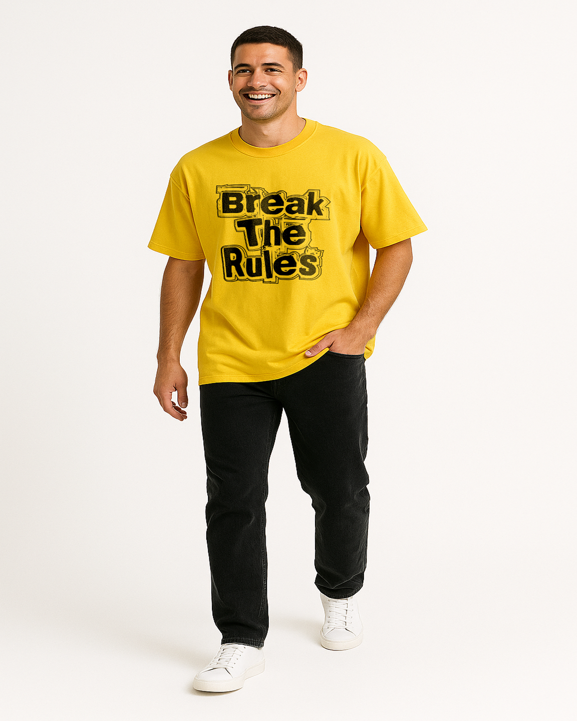 Break The Rules Typography Tee | Knite Wolf