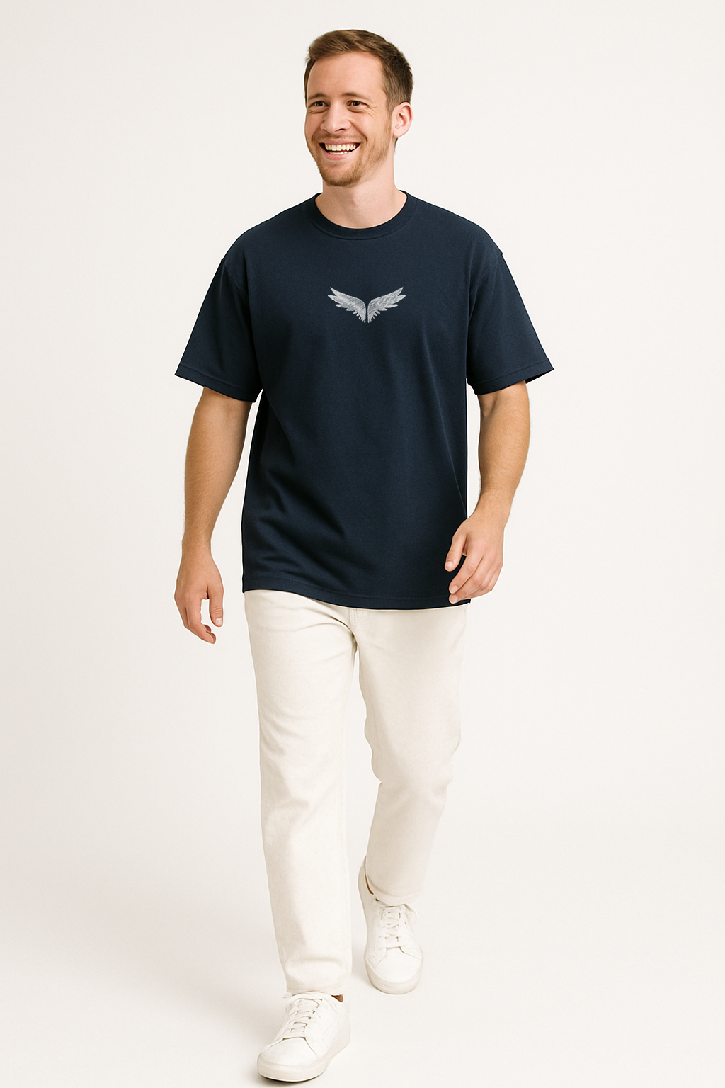 Wings Back Print Streetwear Tee |Knite Wolf