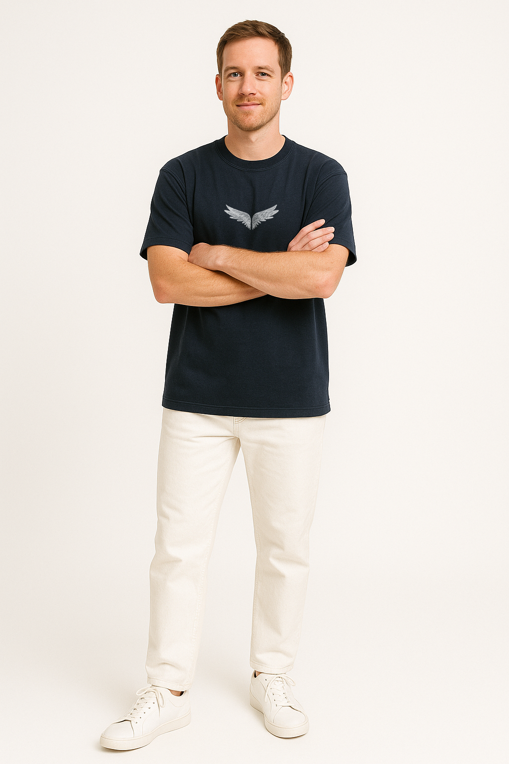 Wings Back Print Streetwear Tee |Knite Wolf