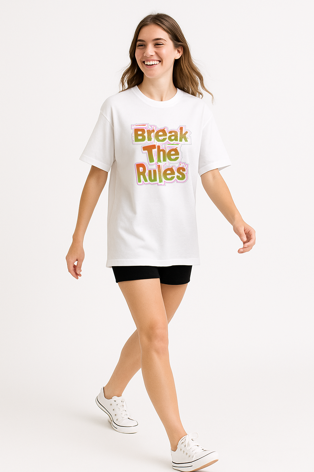 Break The Rules Casual Streetwear Tee
