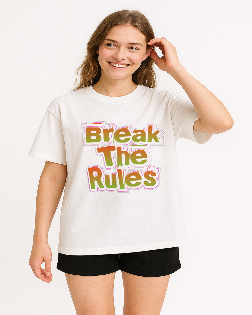 Break The Rules Casual Streetwear Tee