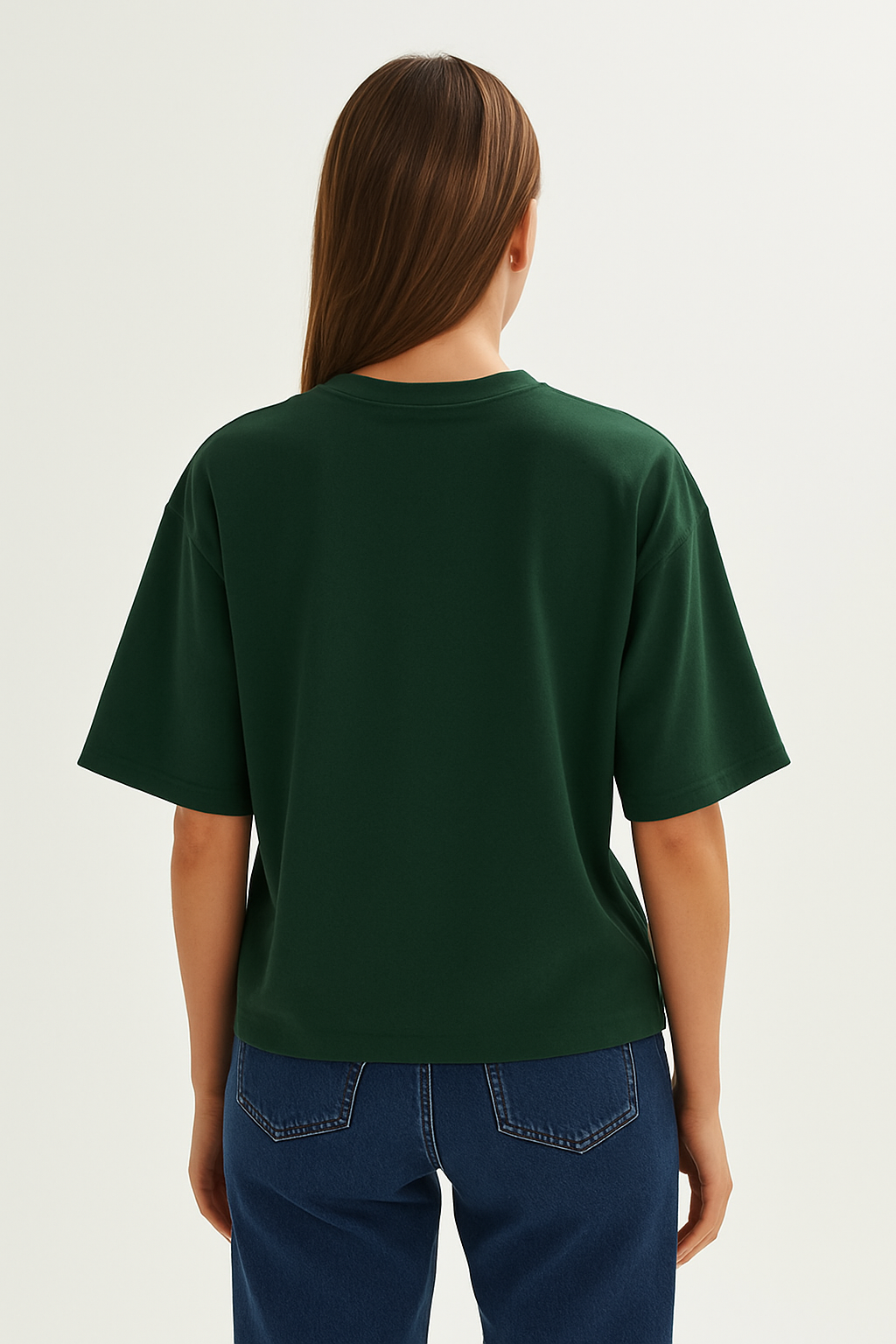 Minimal Casual Everyday Green Oversize Tee | Knite Wolf
