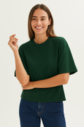 Minimal Casual Everyday Green Oversize Tee | Knite Wolf