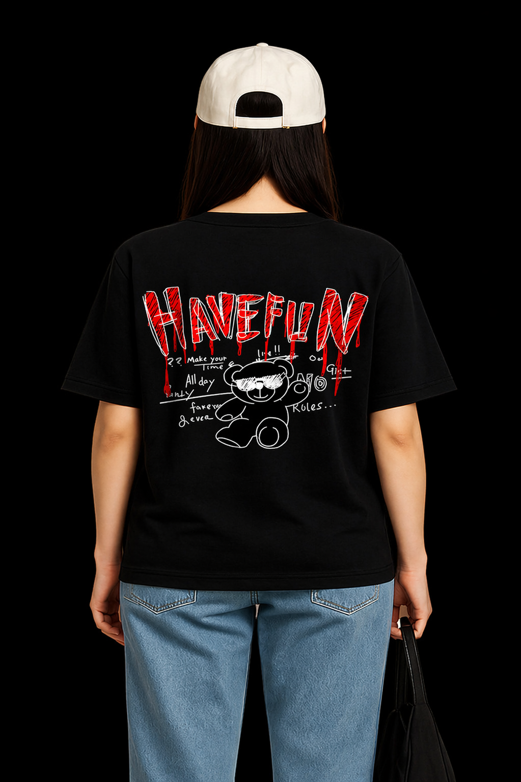 Have Fun Women Oversized T-shirt | Knite Wolf