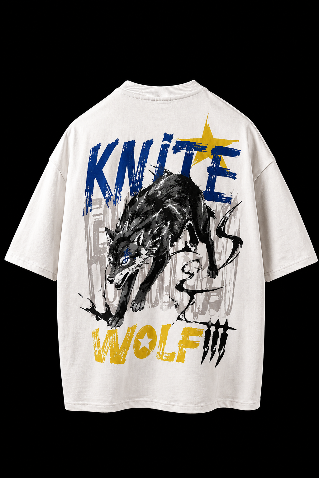 Knite Wolf Oversized Graphic T-Shirt