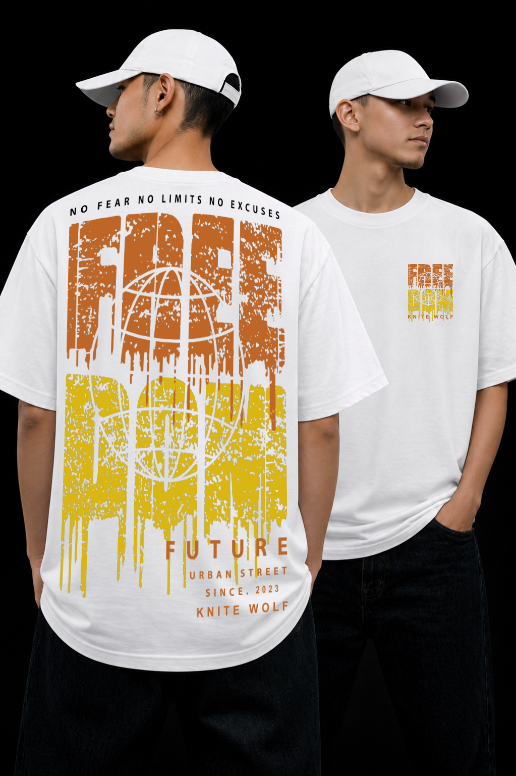Men's Oversized Graphic T-Shirt White