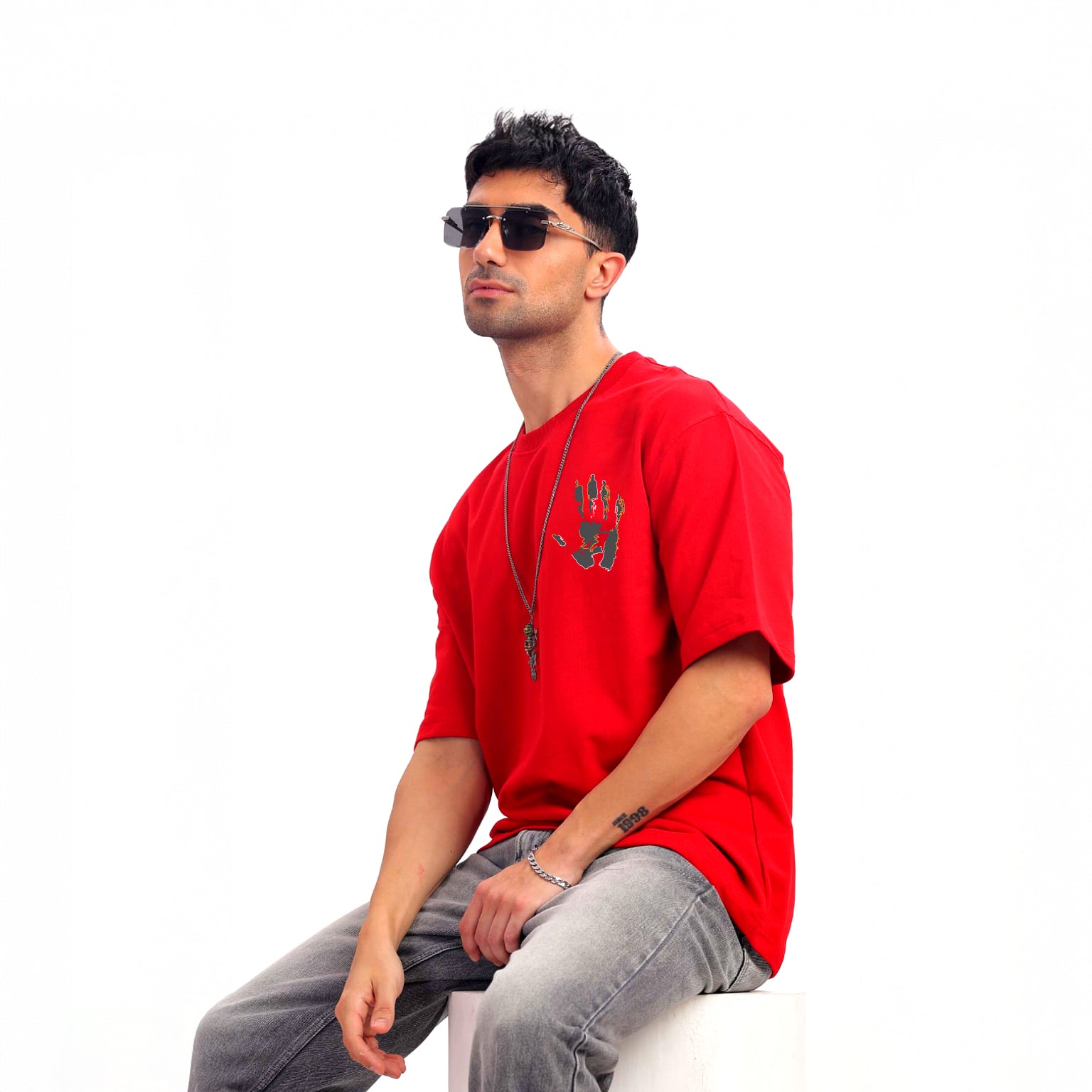 Fashion Studio Streetwear Back Print Tee | Knite Wolf
