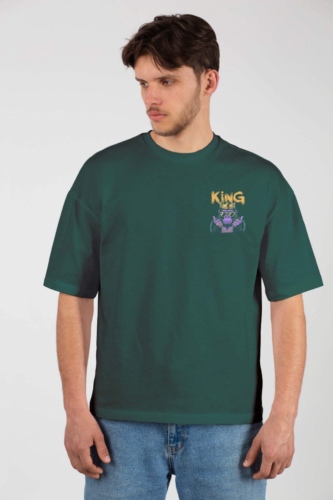 Men's Oversized Graphic T-Shirt Green