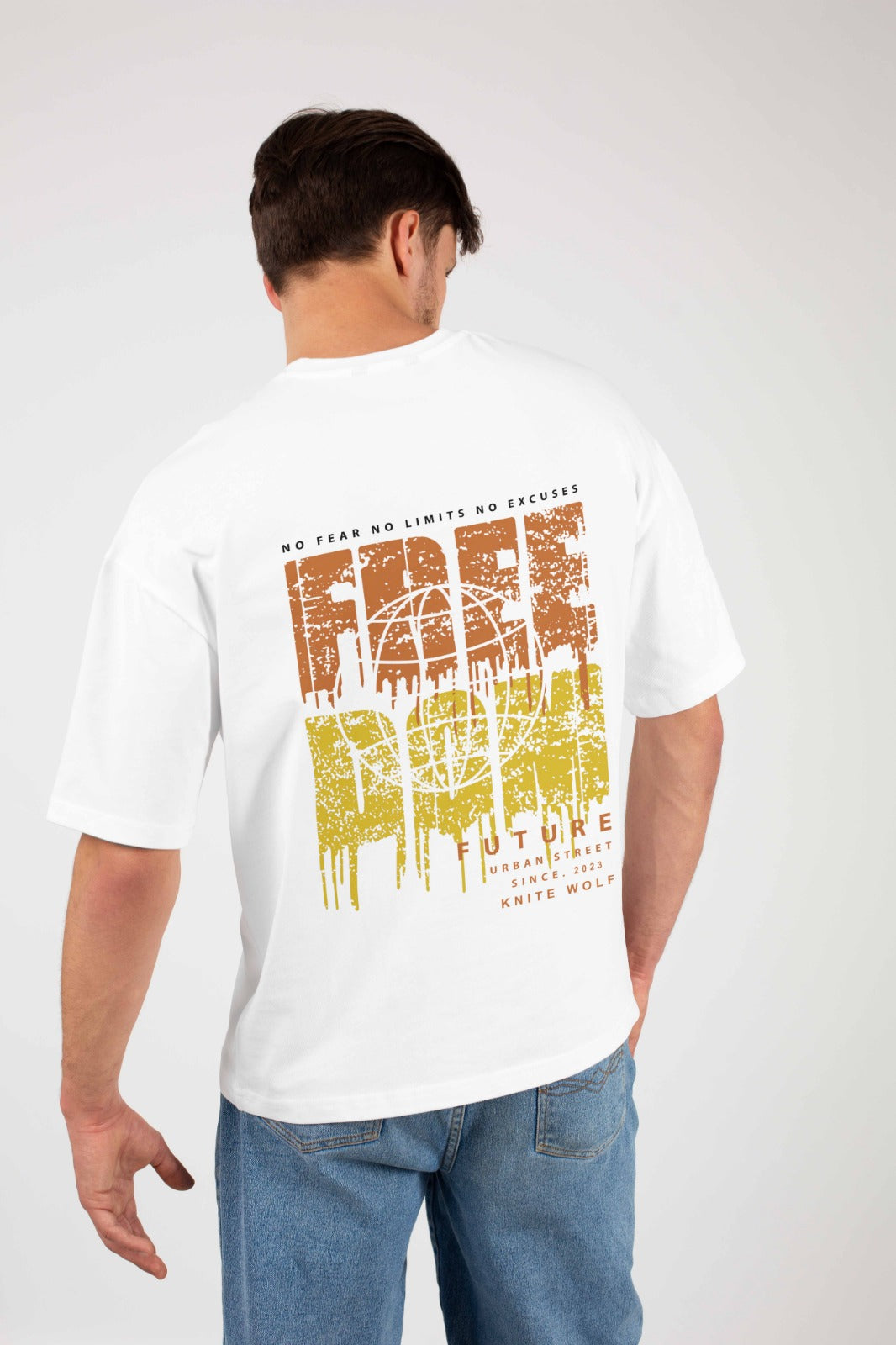 Men's Oversized Graphic T-Shirt White