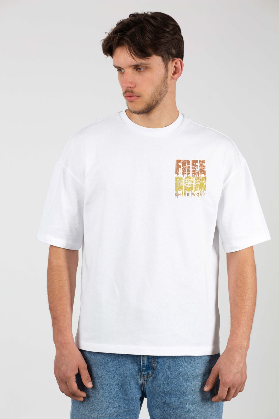 Men's Oversized Graphic T-Shirt White