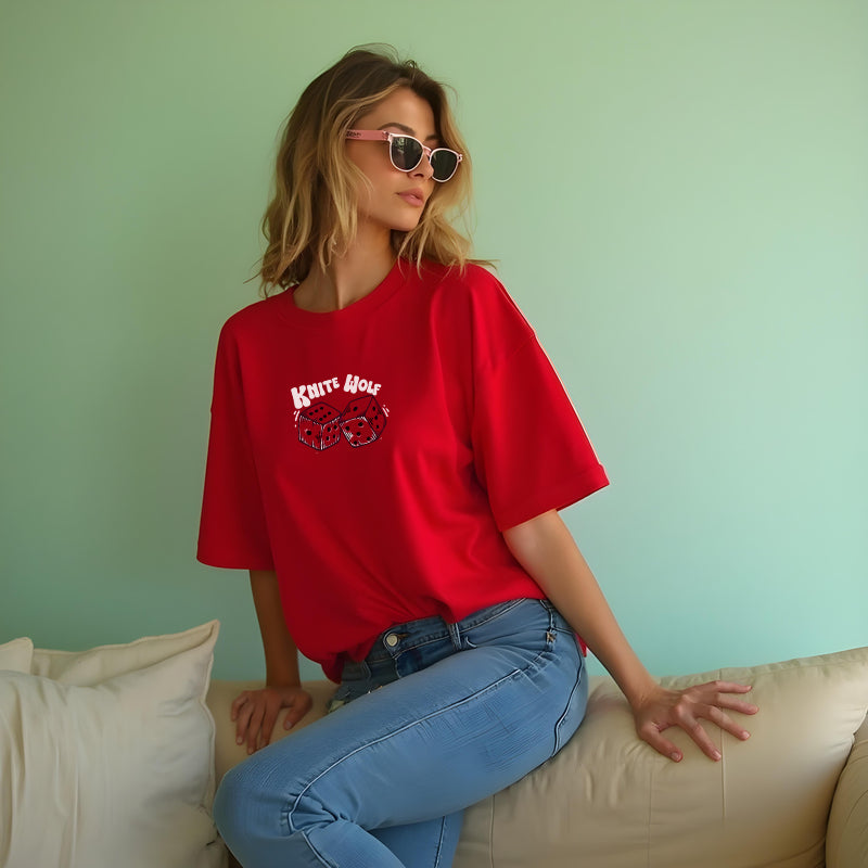 Oversized Graphic T-Shirt – “Lucky Dice” Streetwear Tee
