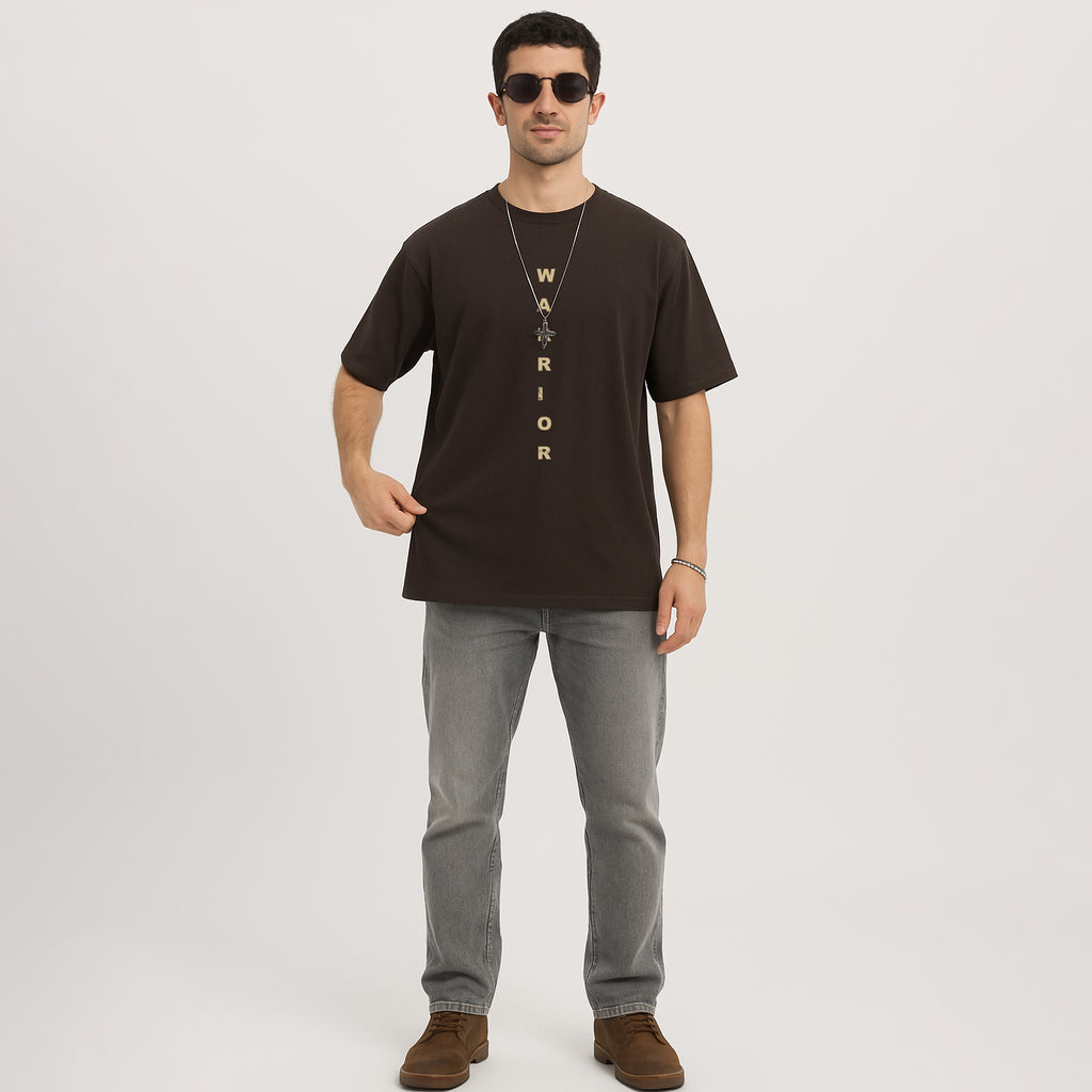 Warrior Streetwear Back Print Tee | Knite Wolf