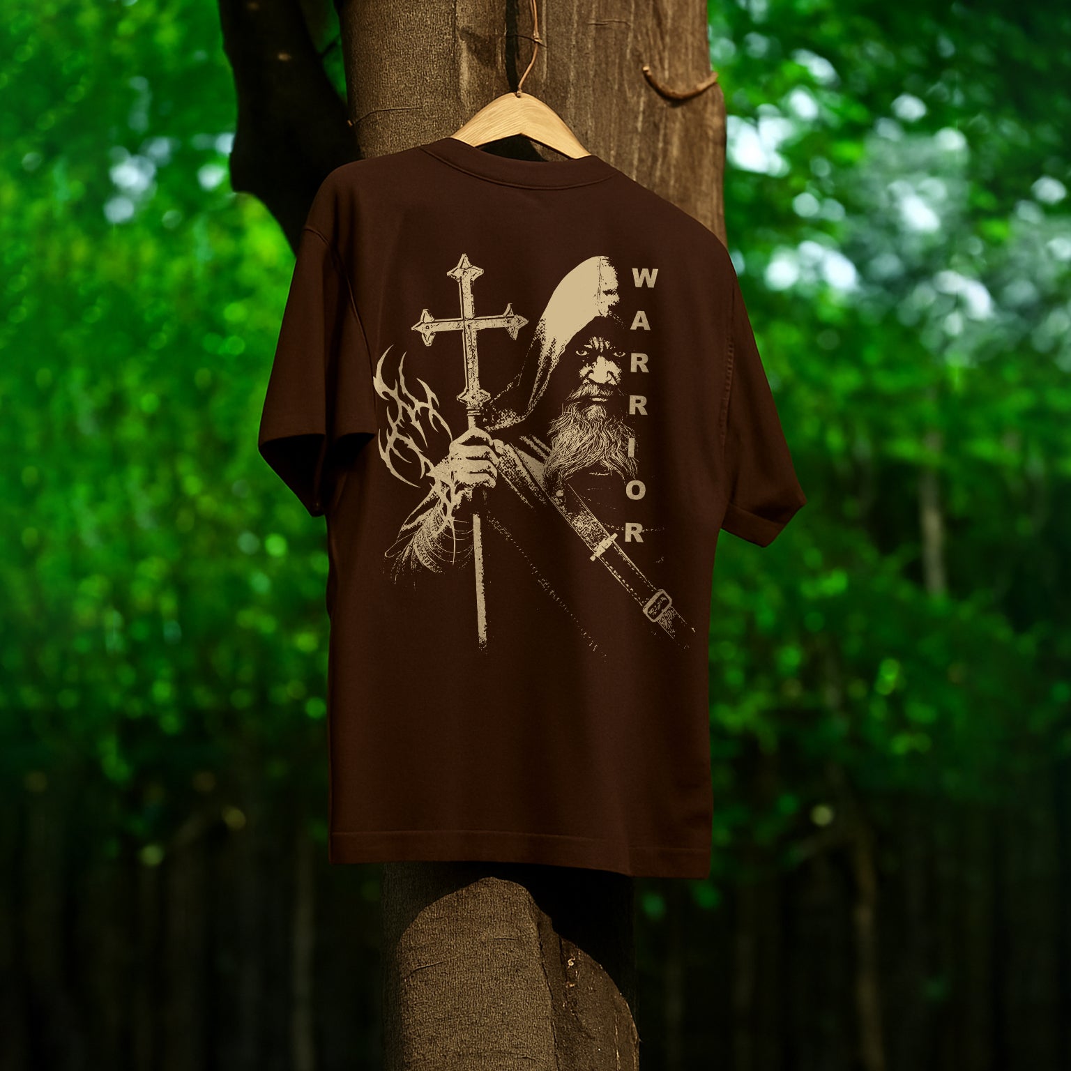 Warrior Streetwear Back Print Tee | Knite Wolf