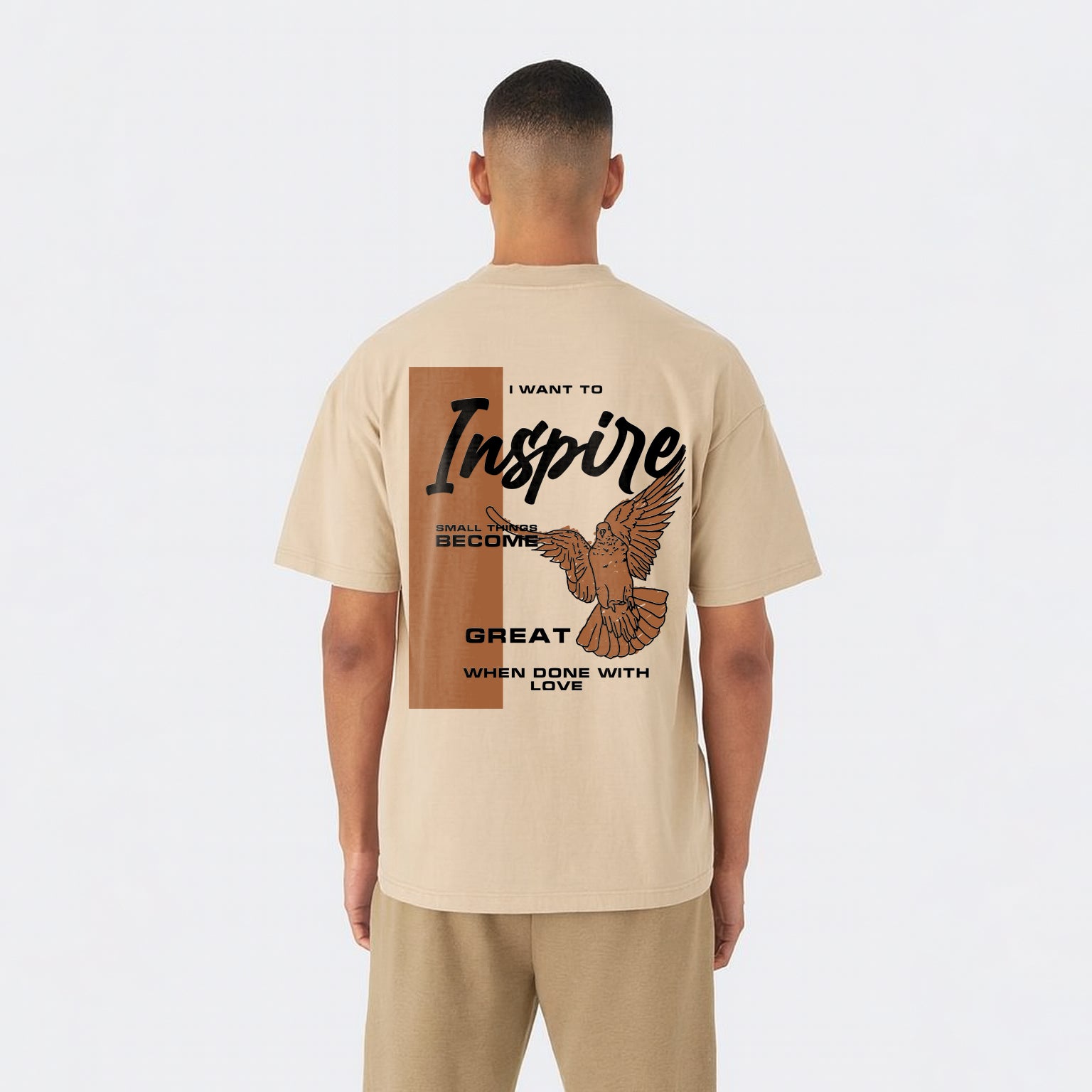 Inspire Streetwear Back Print Tee | Knite Wolf