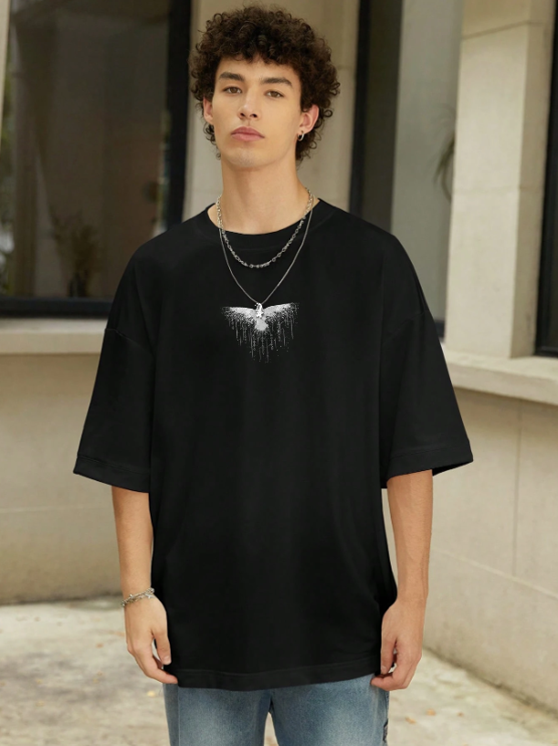 Dark Eagle Oversized T-shirt | Knite Wolf