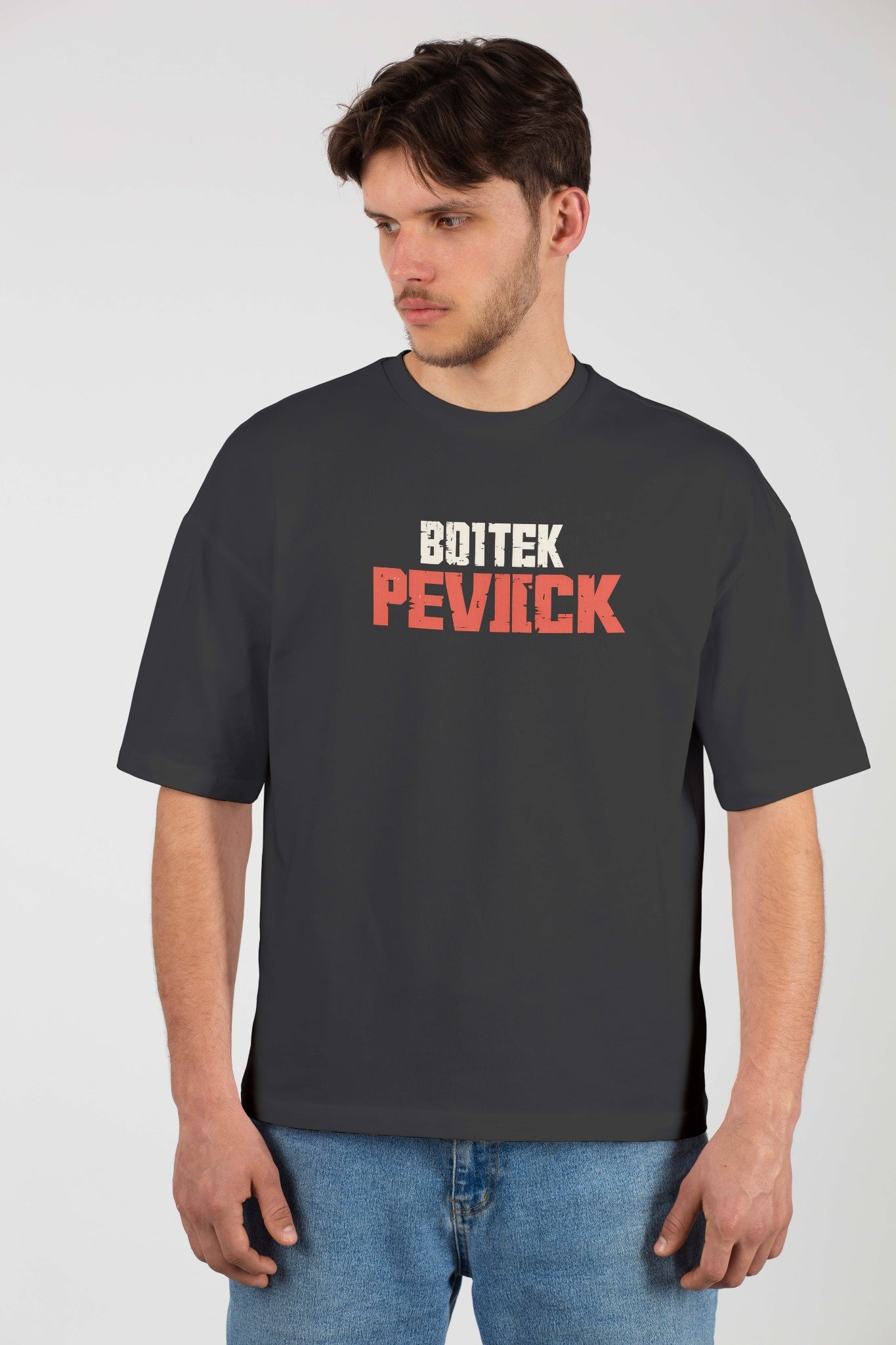 Men's Oversized Graphic T-Shirt Black