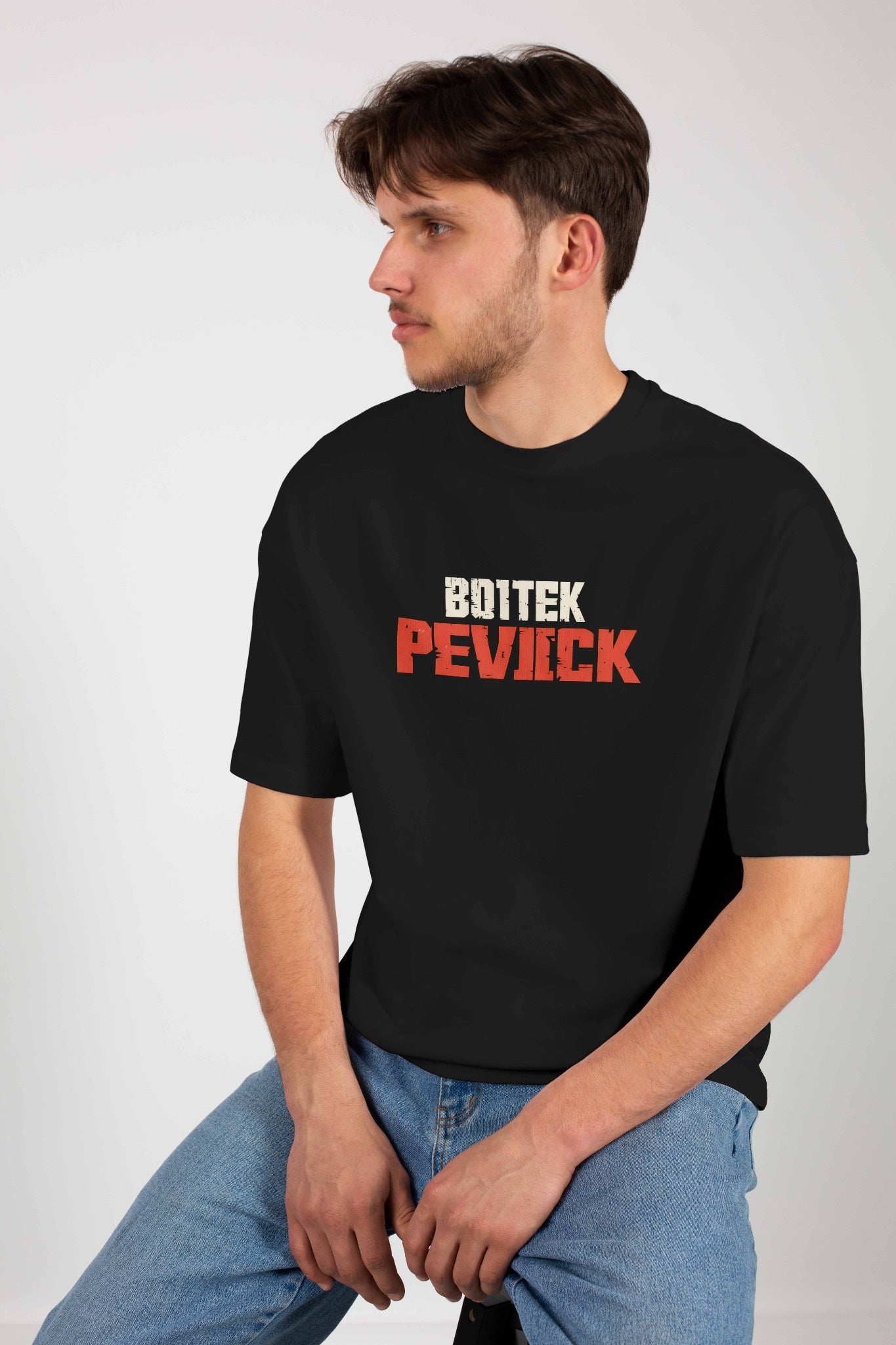 Men's Oversized Graphic T-Shirt Black