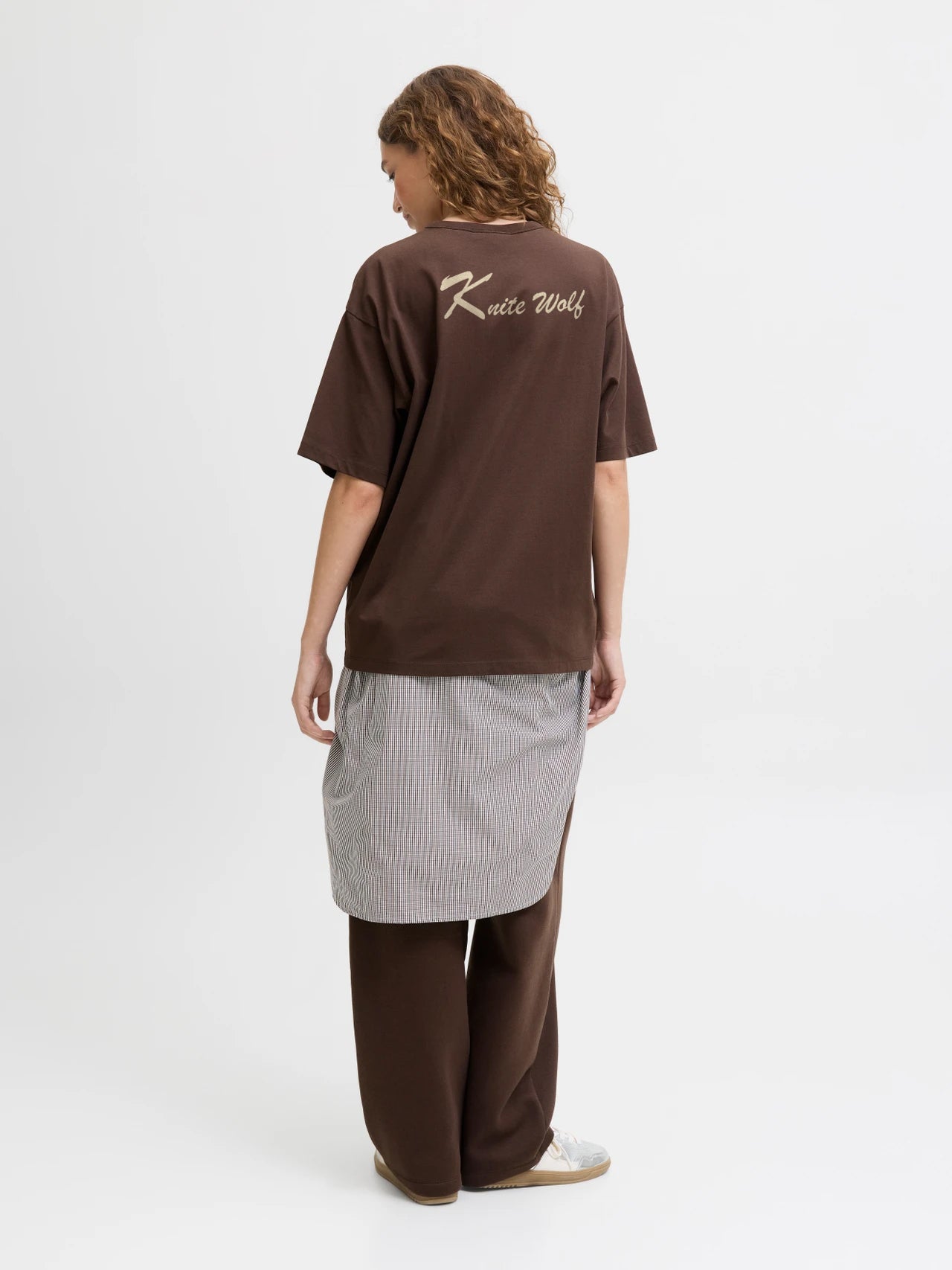 Oversized Graphic T-Shirt – “MEOW” Cat Print Casual Tee