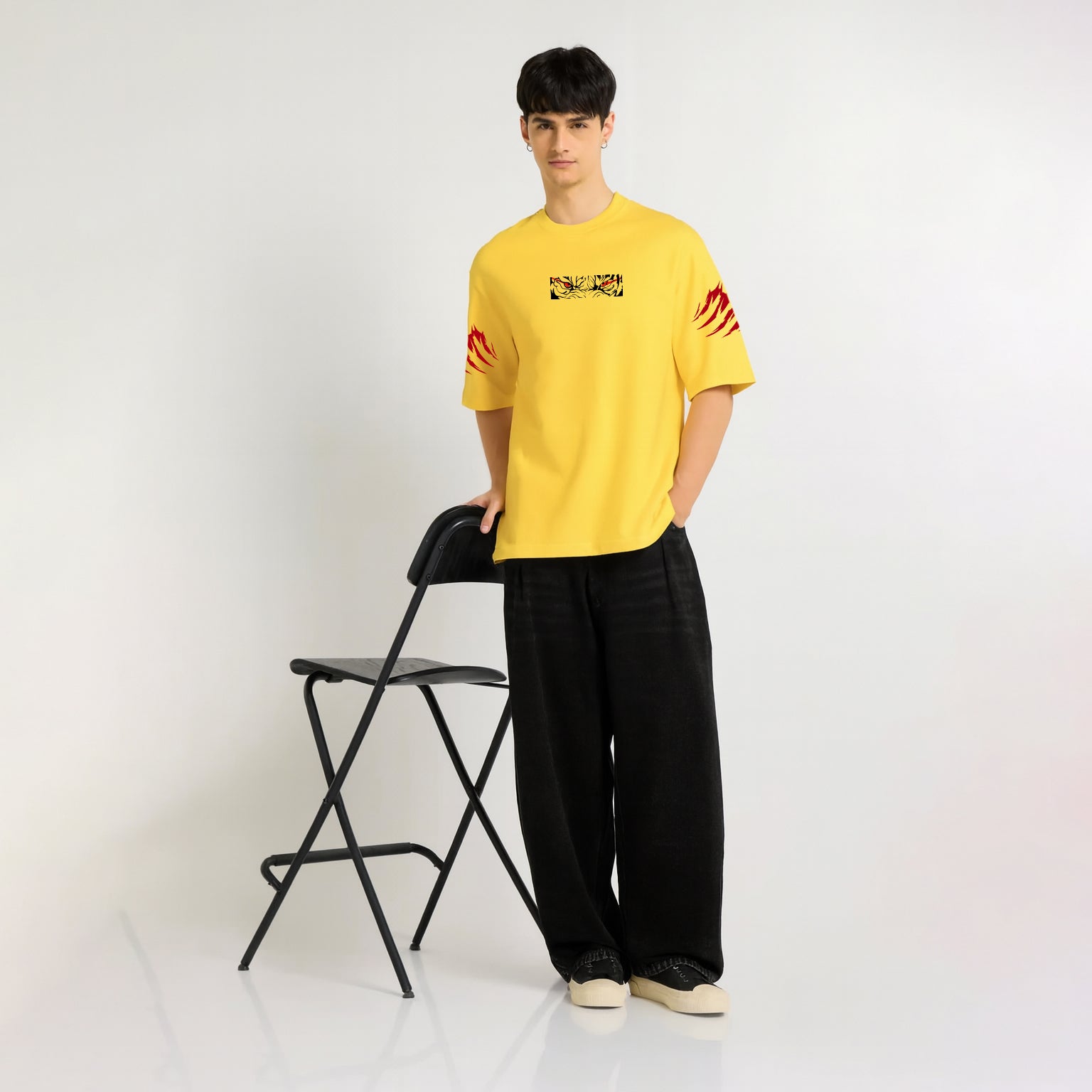 Tiger Streetwear Back Print Tee | Knite Wolf