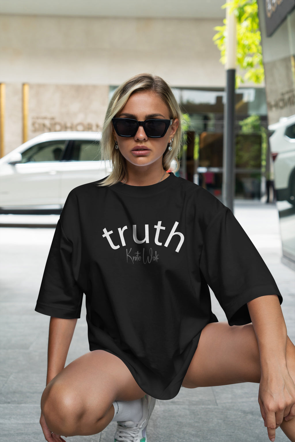 Truth Oversize Women Oversized T-shirt | Knite Wolf