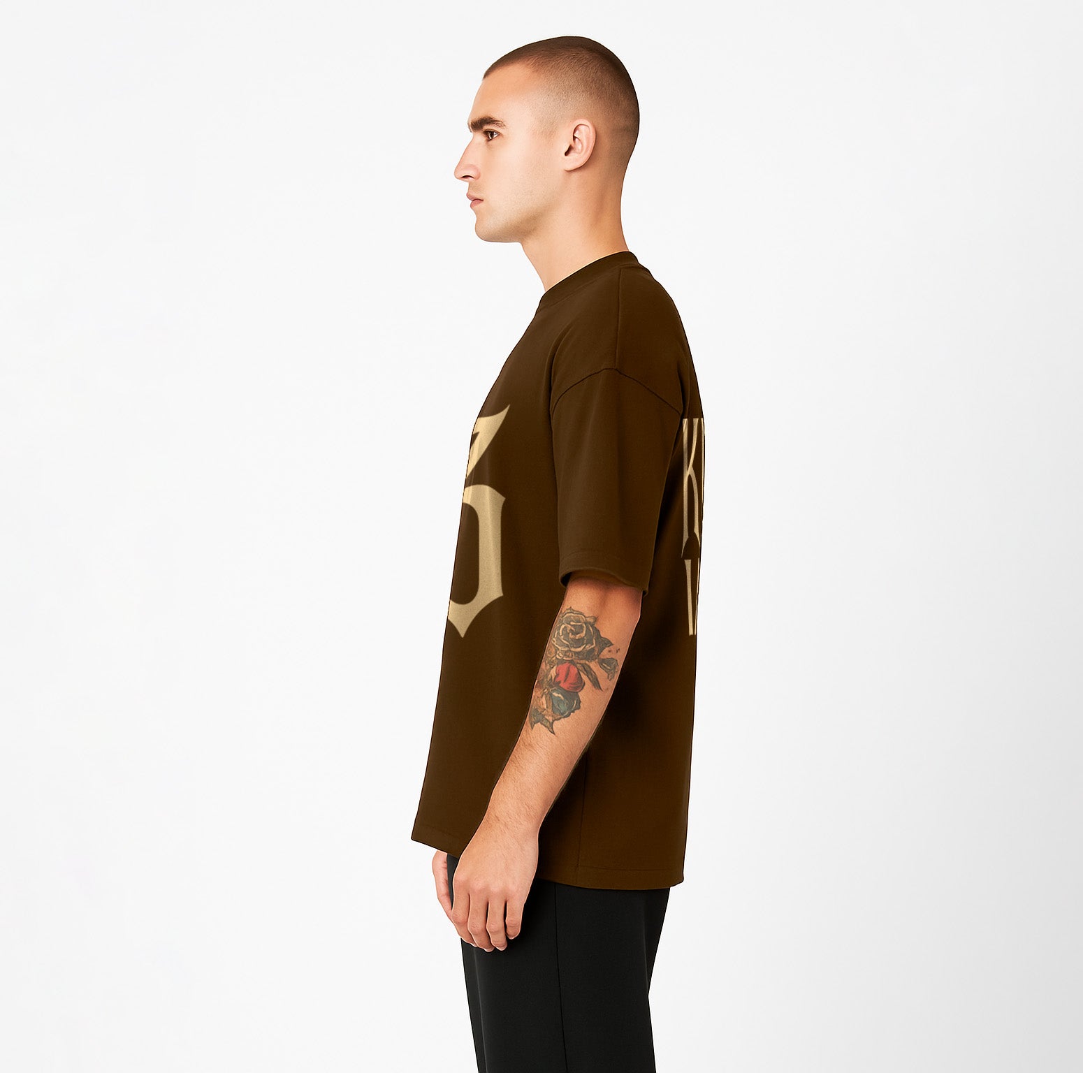 Minimal Streetwear Back Print Tee | Knite Wolf
