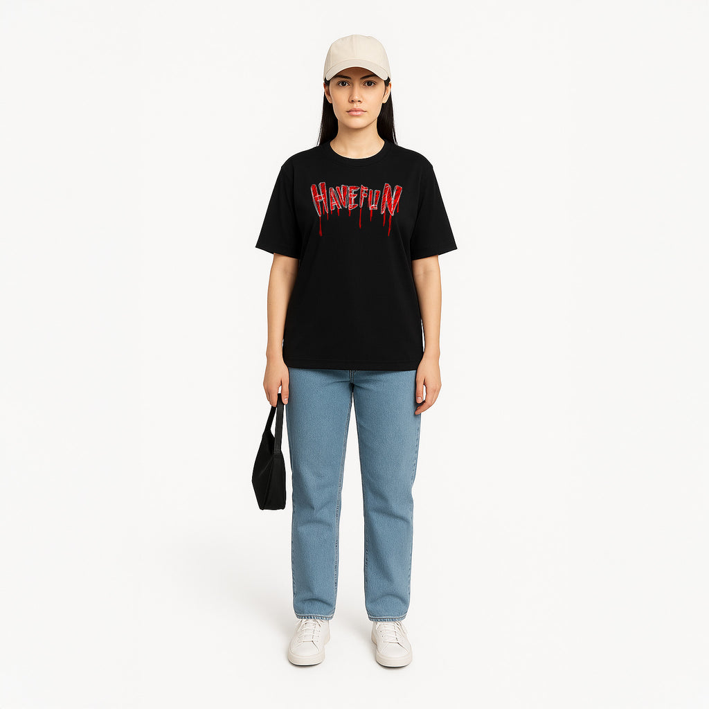 Have Fun Women Oversized T-shirt | Knite Wolf