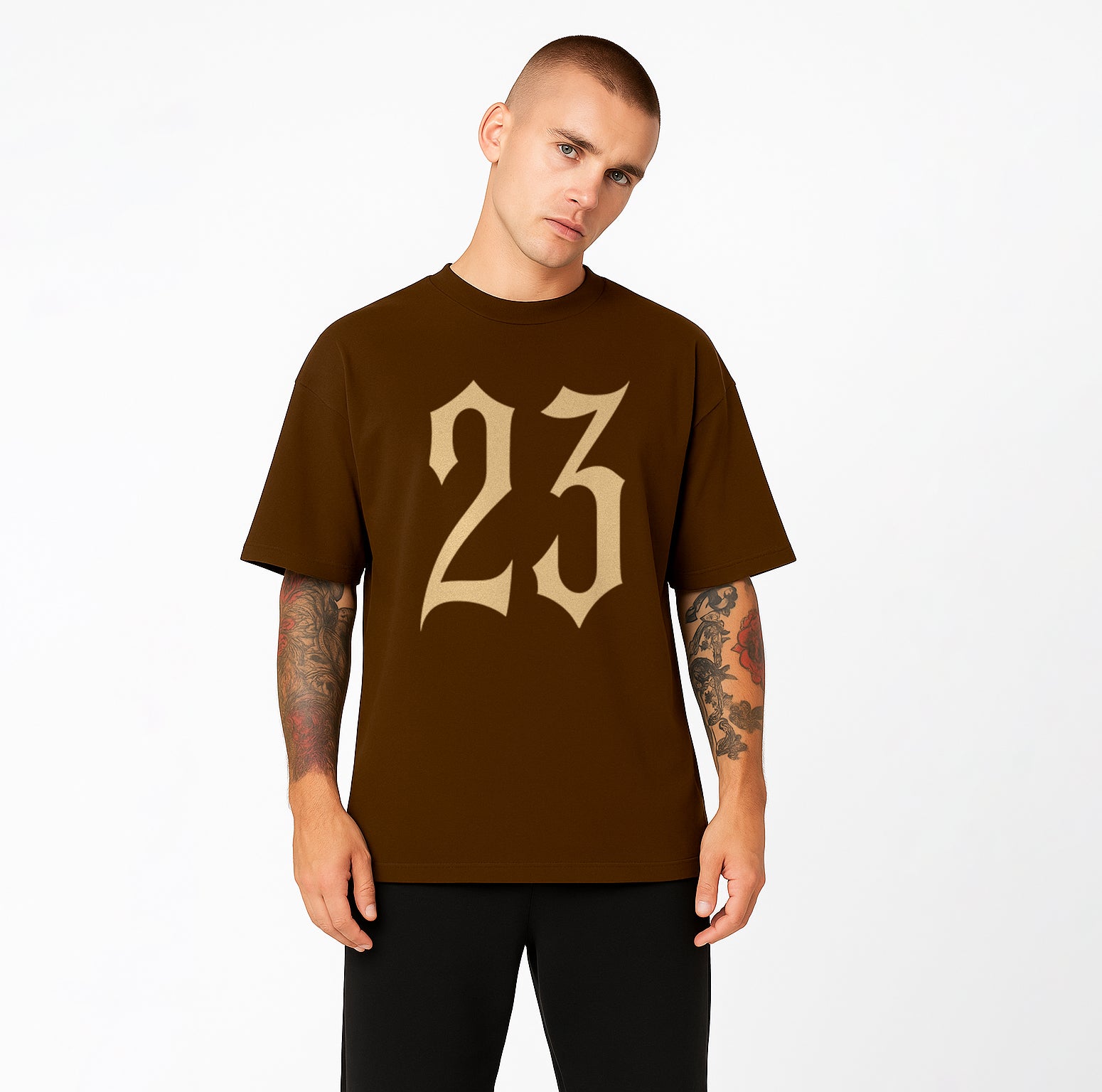 Minimal Streetwear Back Print Tee | Knite Wolf