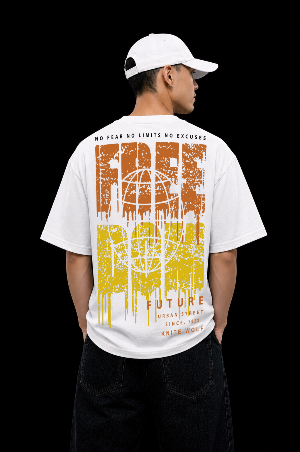 Men's Oversized Graphic T-Shirt White