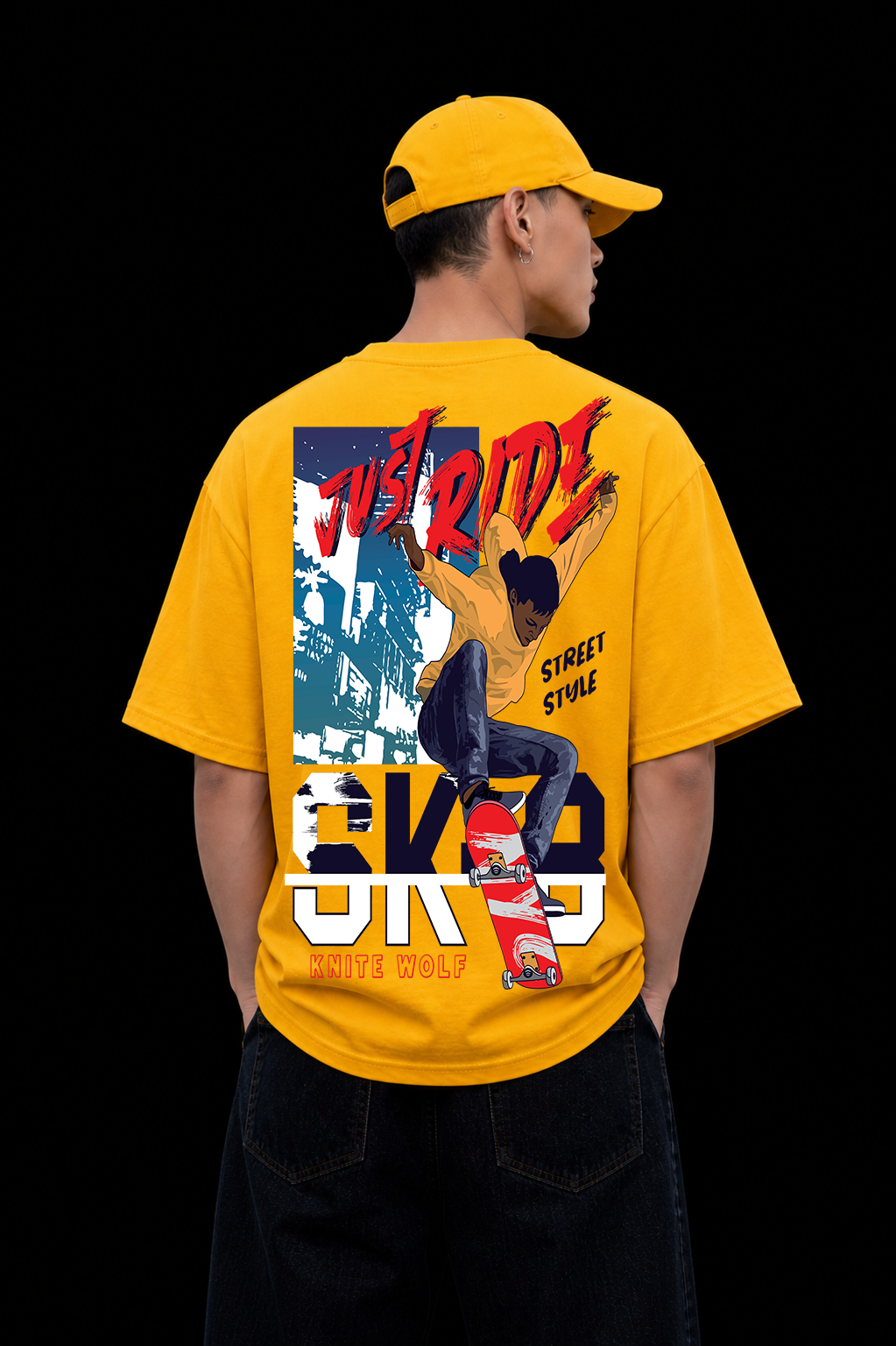 Street Style Skateboard Oversized Tee