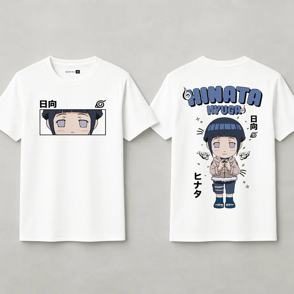 Hinata Men's White Dry-Fit Polyester T-Shirt