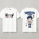 Hinata Men's White Dry-Fit Polyester T-Shirt