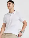 Knite Wolf Men’s Solid Polo T-Shirt White