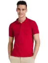 Knite Wolf Men’s Solid Polo T-Shirt Red