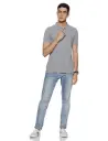 Knite Wolf Men’s Solid Polo T-Shirt Grey