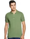 Knite Wolf Men’s Solid Polo T-Shirt Green