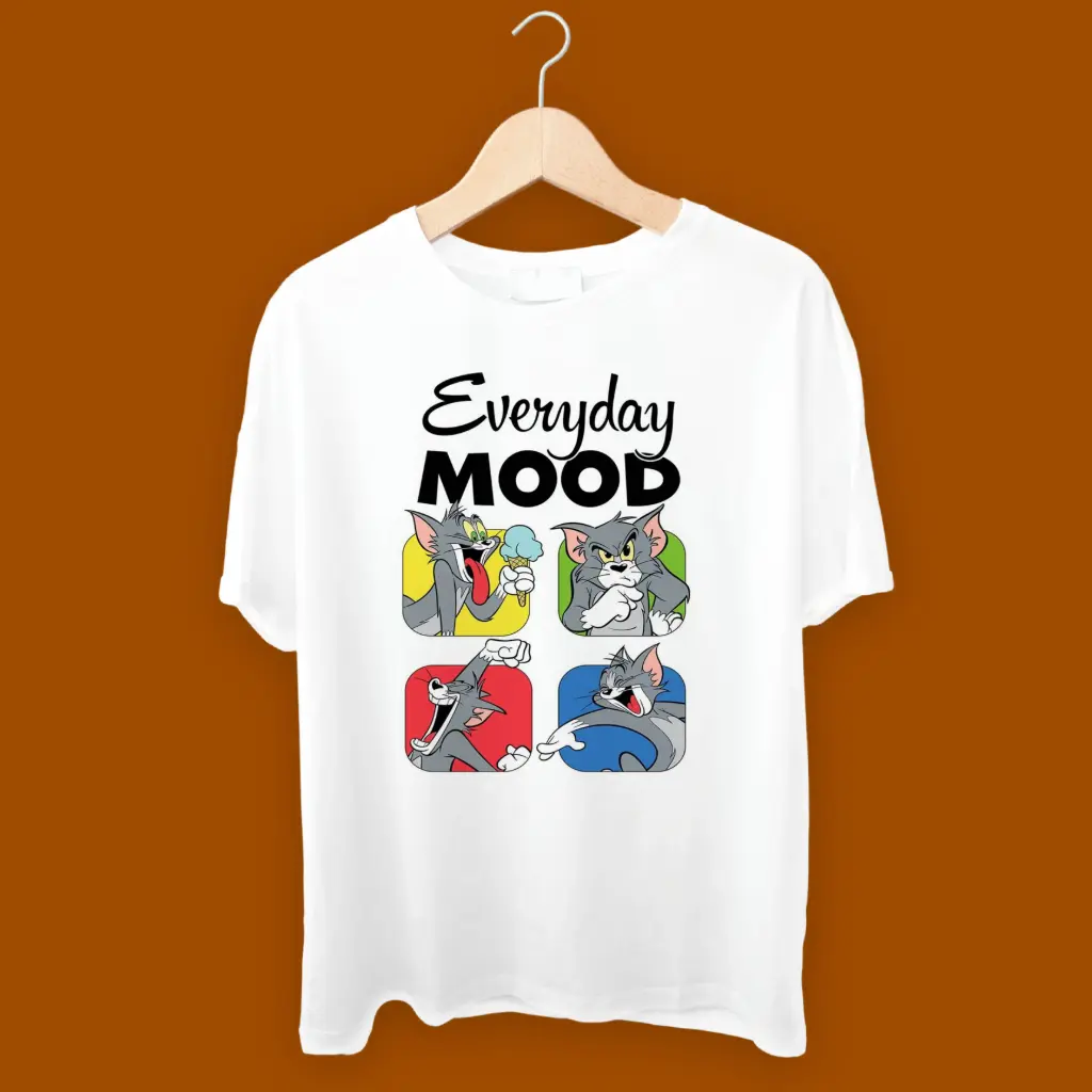 Mood Men Solid Round Neck T-Shirt 