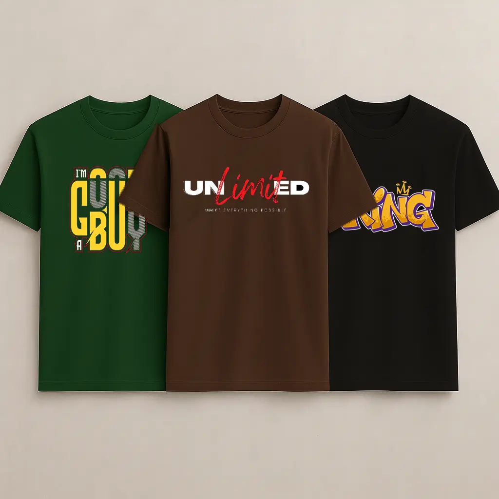 Knitewolf Men's Tshirt Pack of 3