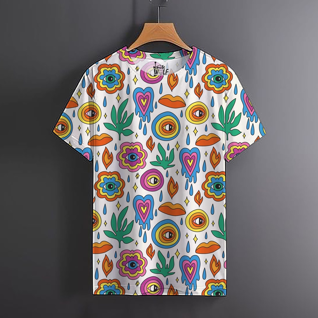 Knite Wolf Regular Men's T-shirt with funky pattern