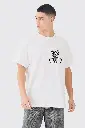 Knite wolf Men's oversize White T-shirt  Premium 180 Gsm Bear Battle Edition