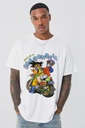 Knite wolf Men's oversize White T-shirt  Premium 180 Gsm GokuGF edition