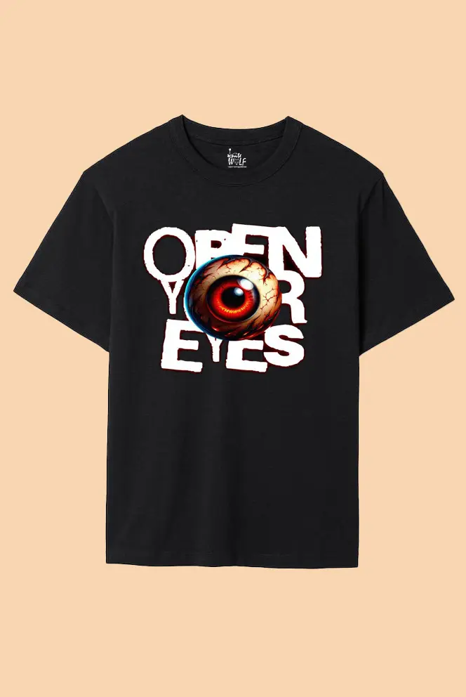 🔥 Knite Wolf – High-Impact Graphic Print | 100% Cotton | 180 GSM