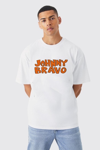 Knite wolf Men's oversize White T-shirt  Premium 180 Gsm Johny baravo Edition